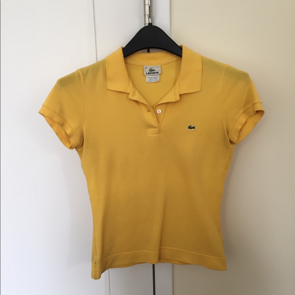 Lacoste Yellow polo shirt, 34